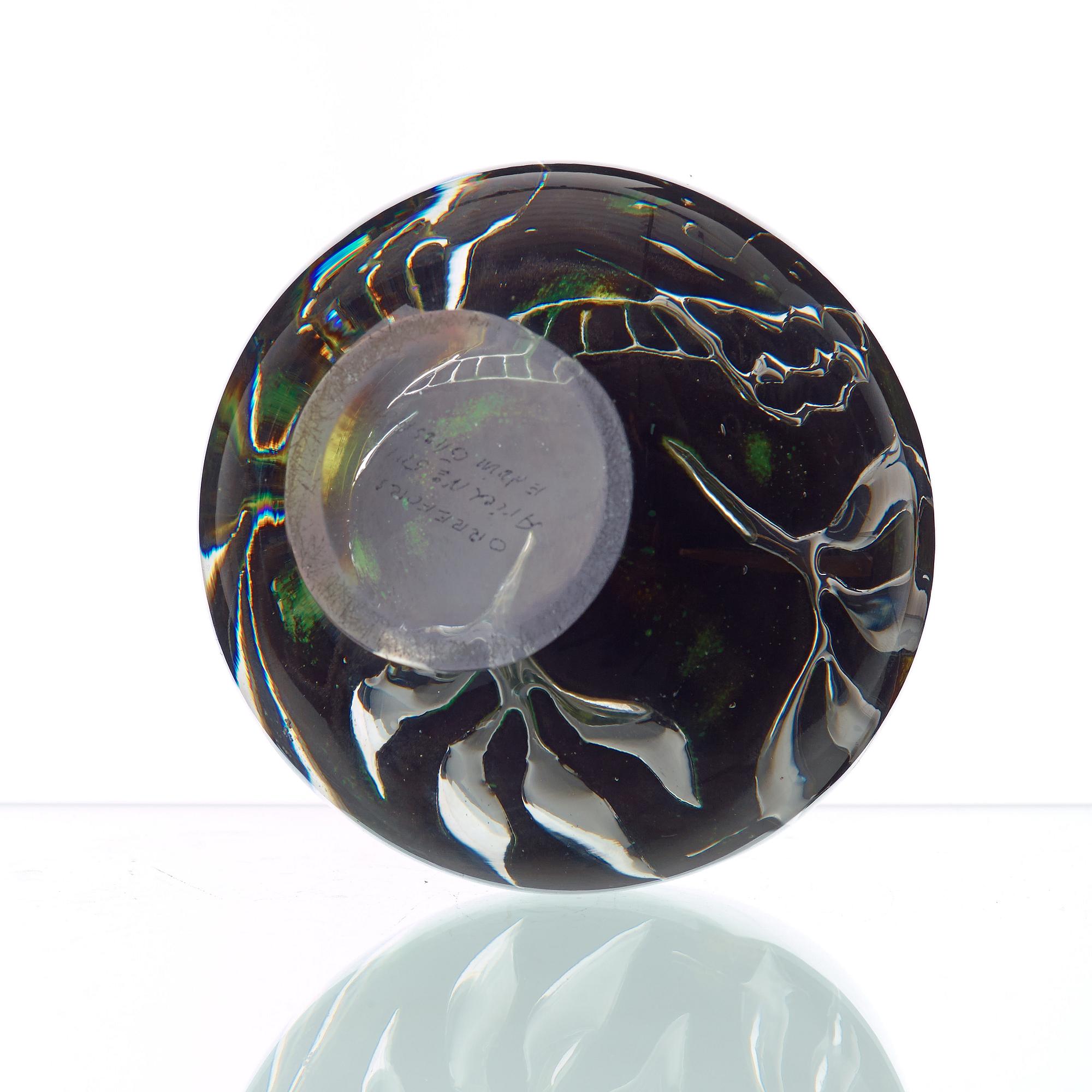 EDVIN ÖHRSTRÖM, vas, glas, "Assyrisk prinsessa" Ariel, Orrefors 1957.