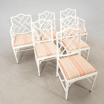 A seven-piece dining suite by Miranda of Sweden, second half of the 20th century.