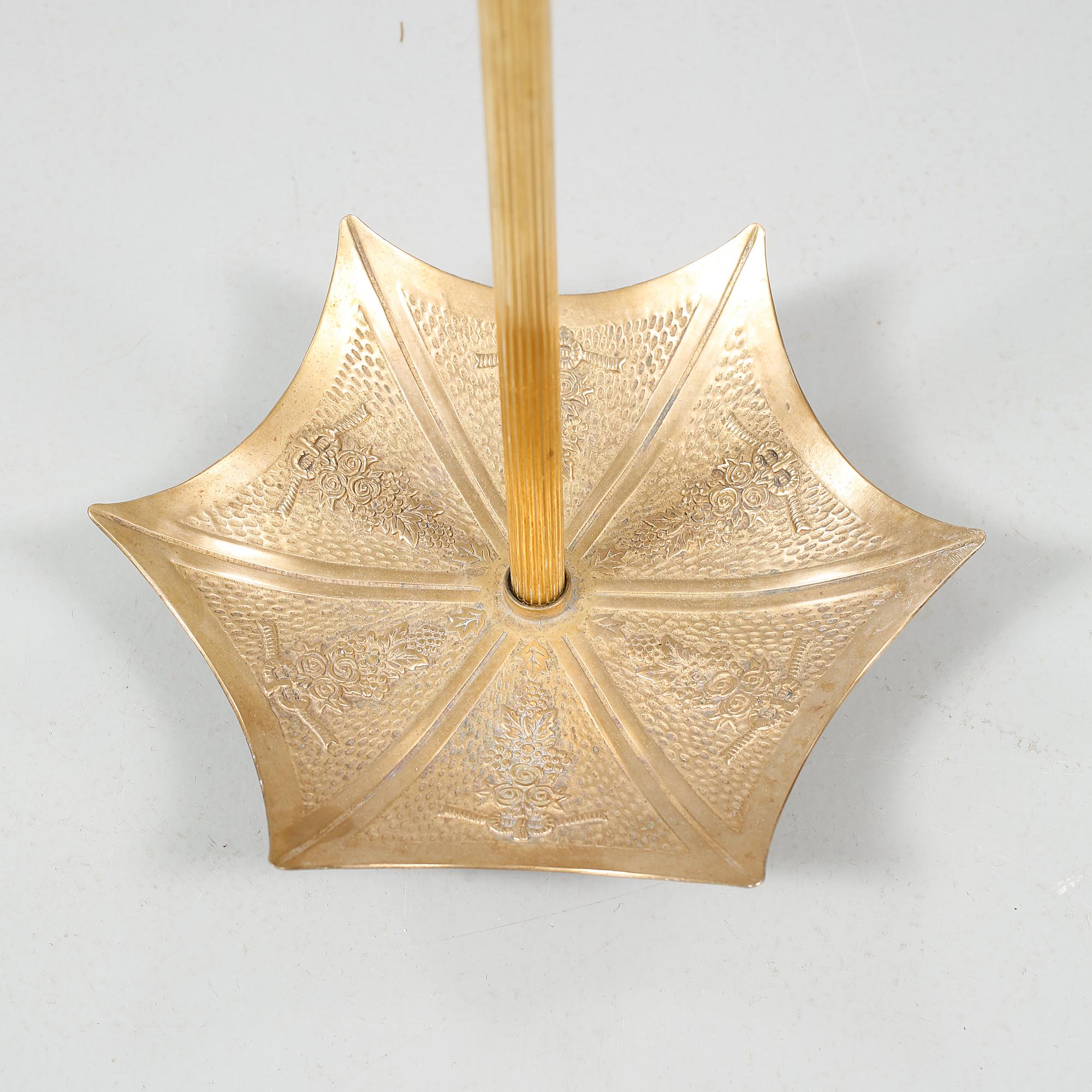 PARAPLYSTÄLL, mässing, 1900-tal.