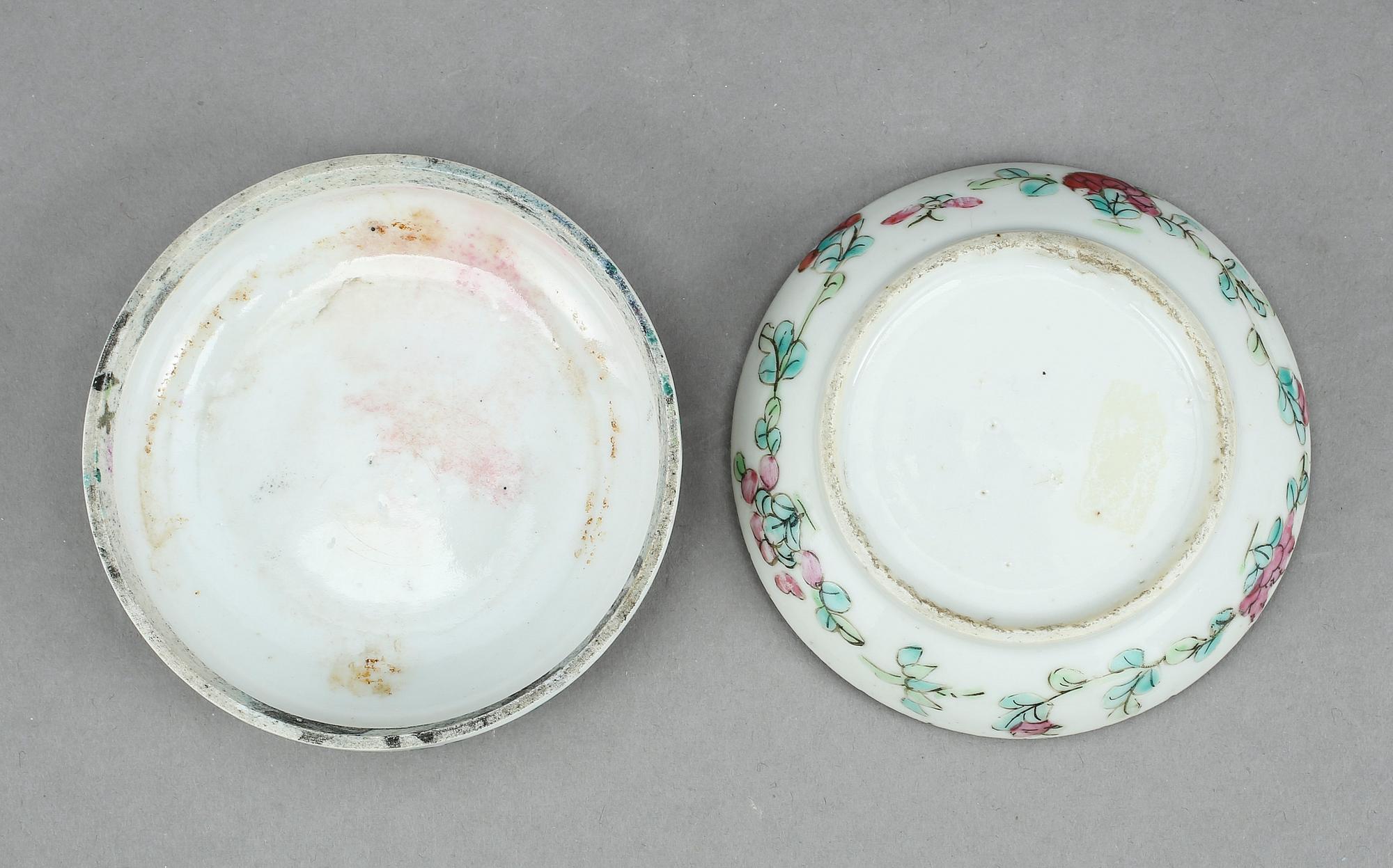 ASK med LOCK, porslin Kina, 1800-tal.