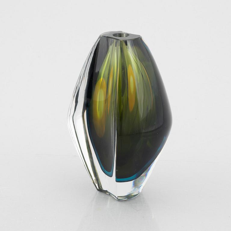 Mona Morales-Schildt, vase, glass, "Ventana", Kosta.