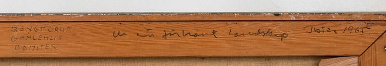 Bengt Orup, Olja på duk, signerad, 1965.