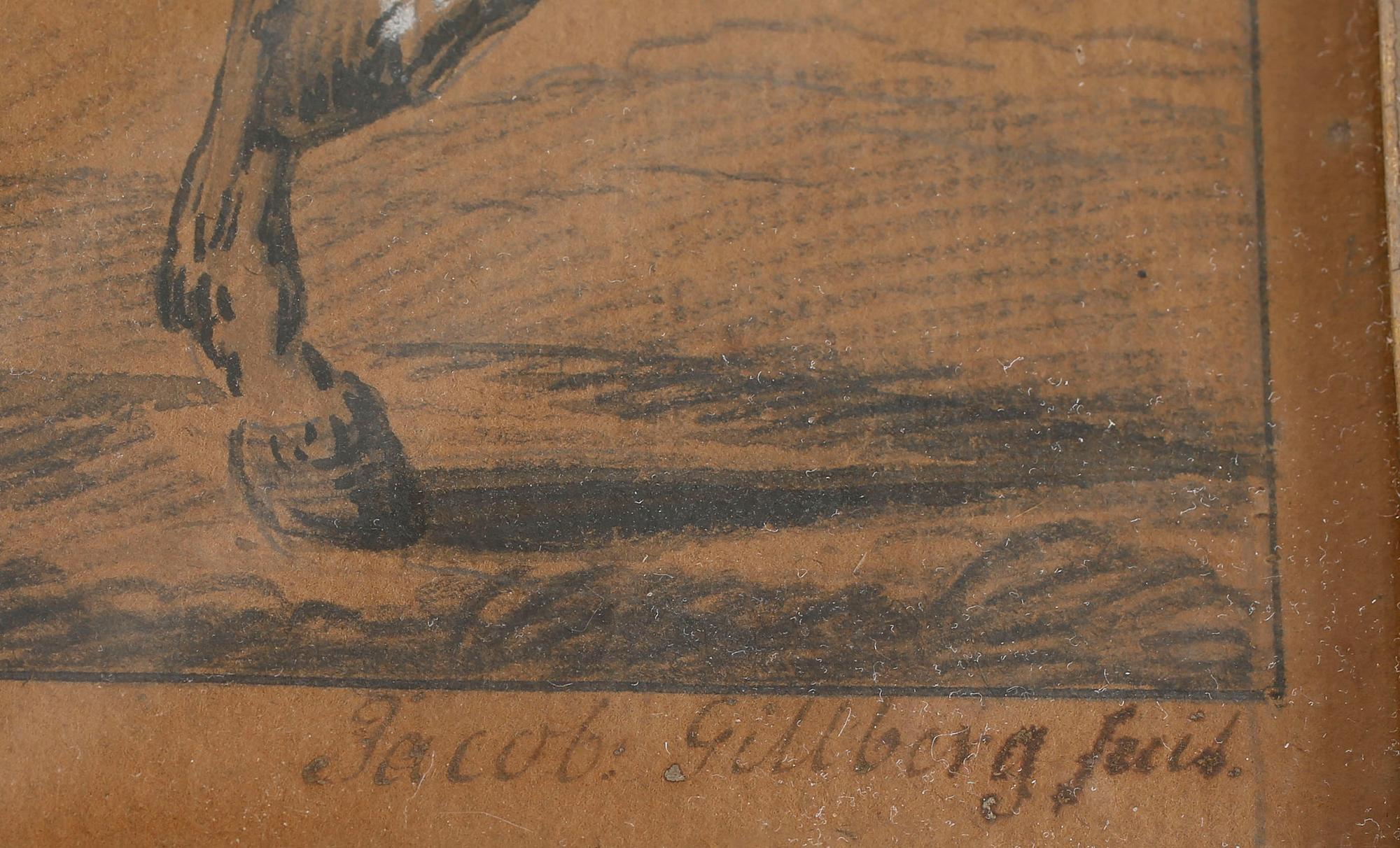 JACOB GILLBERG, two drawings, signed and one dated 1761.