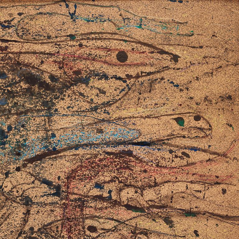 CO Hultén, mixed media, signed and executed 1946.