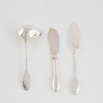 A Swedish Silver Cutlery, mark of W.A. Bolin,  Stockholm (197 pieces).