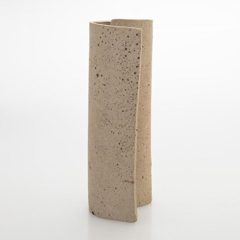Kyllikki Salmenhaara, a 'Winding' stoneware sculpture, signed KS.