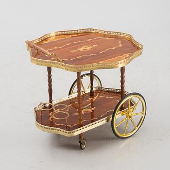 An Italian drinks trolley, second half of the 20th Century.