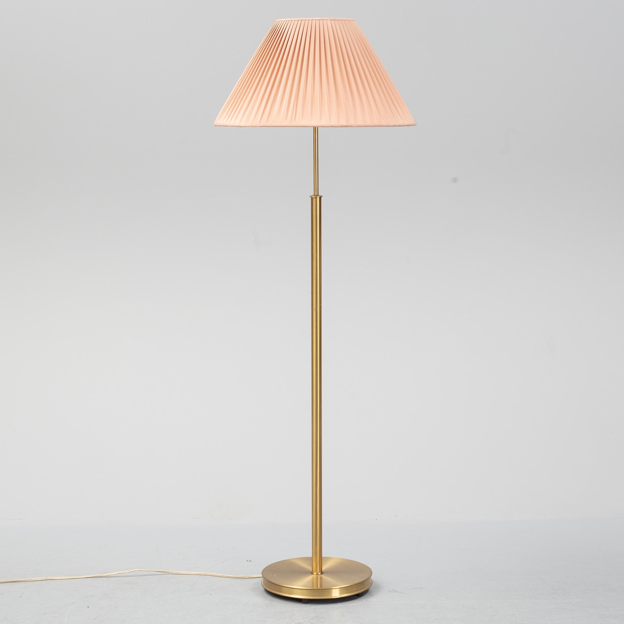 Josef Frank, a model 2148 brass floor light, Svenskt Tenn.