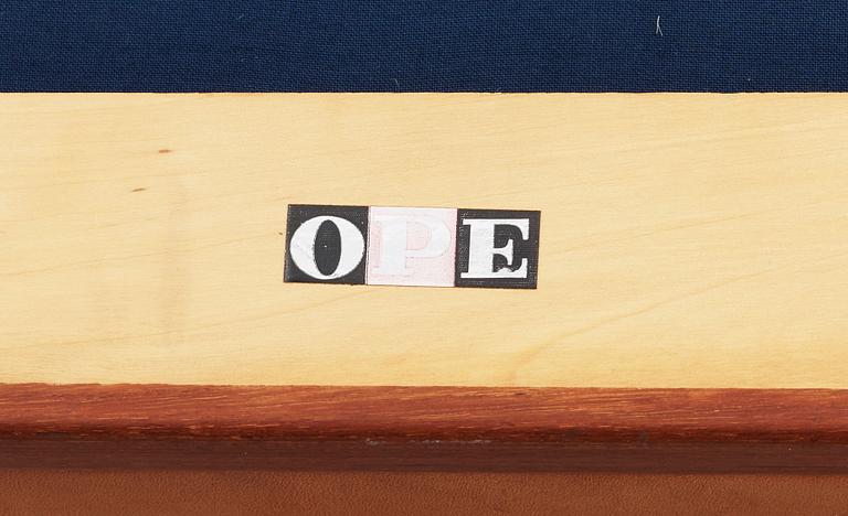 FÅTÖLJER, ett par, Ib Kofoed-Larsen, OPE möbler, Jönköping. 1900- talets andra hälft.