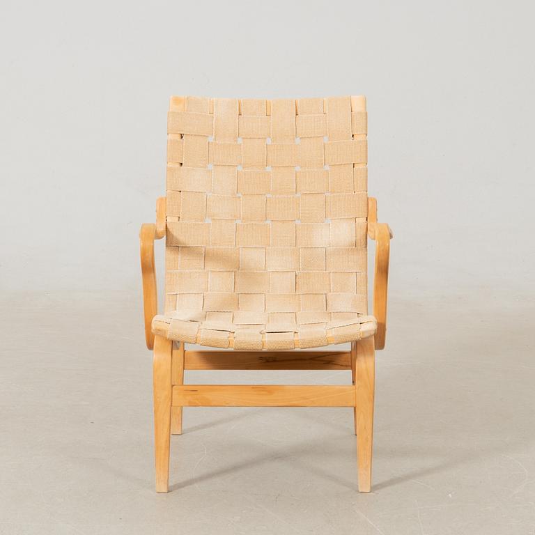 Bruno Mathsson, fåtölj "Eva", Firma Karl Mathsson Värnamo 1969.