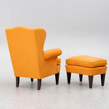 Armchair with footstool, Jio Möbler.