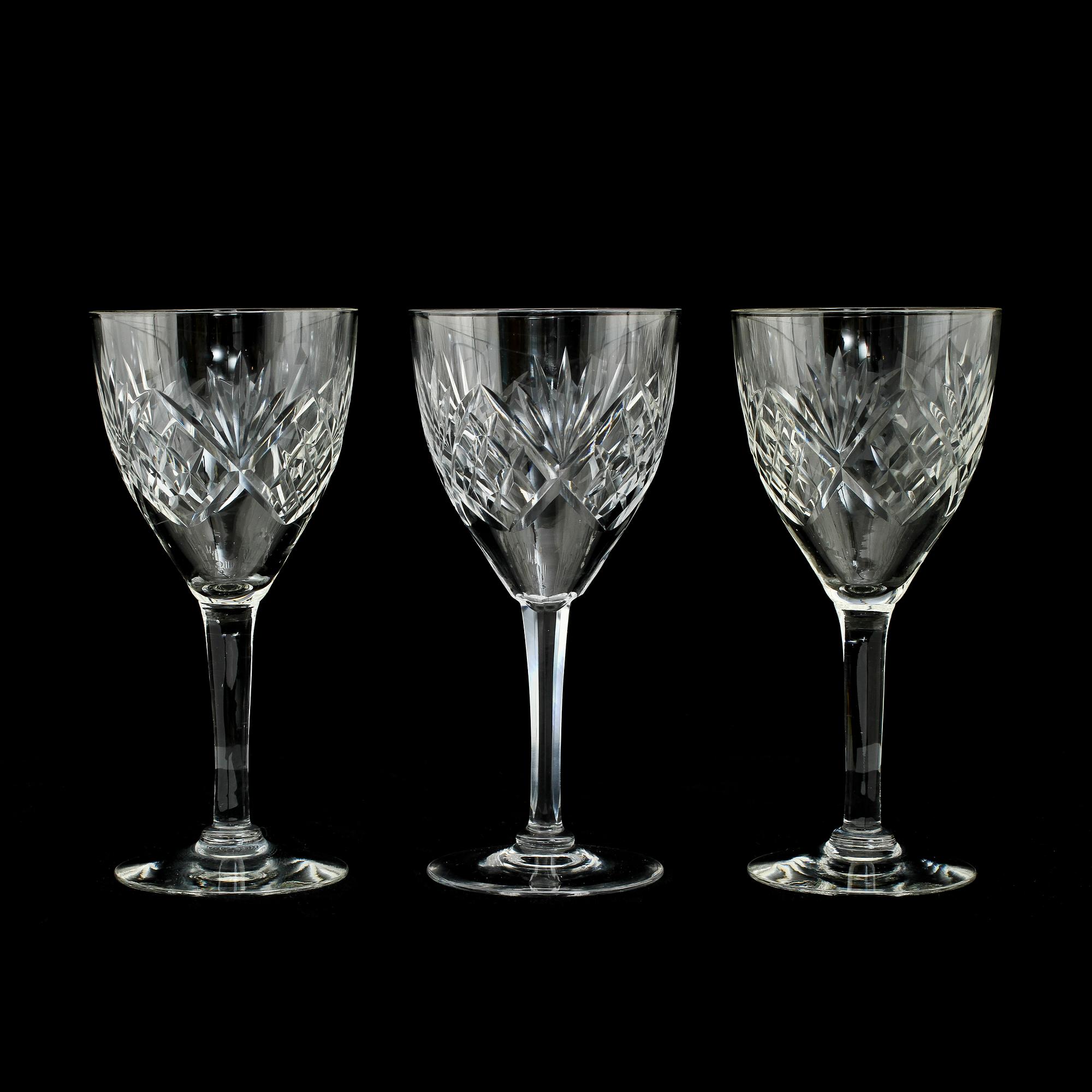 VINGLAS, 12 st, "Helga", 1900-tal.