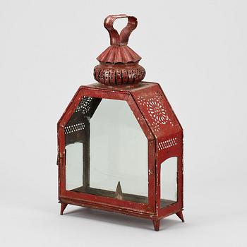 HANDLYKTA, bemålad plåt, 1800-talets mitt.
