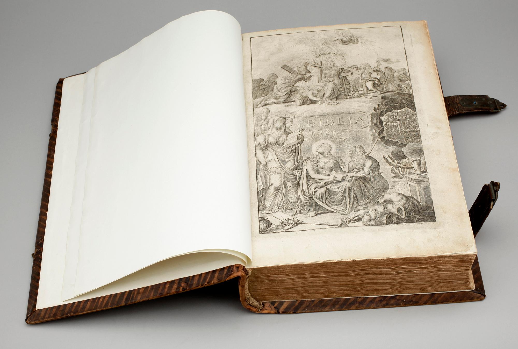 KONUNG KARL XII:S BIBEL, "Thet är all then Heliga Skrift på Swensko...", Stockholm 1703.