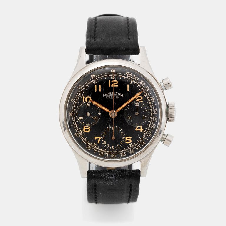 Kronometer Stockholm, chronograph, ca 1950.