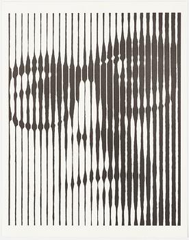 Victor Vasarely, "I ON" Portfölj med 7 serigrafier.