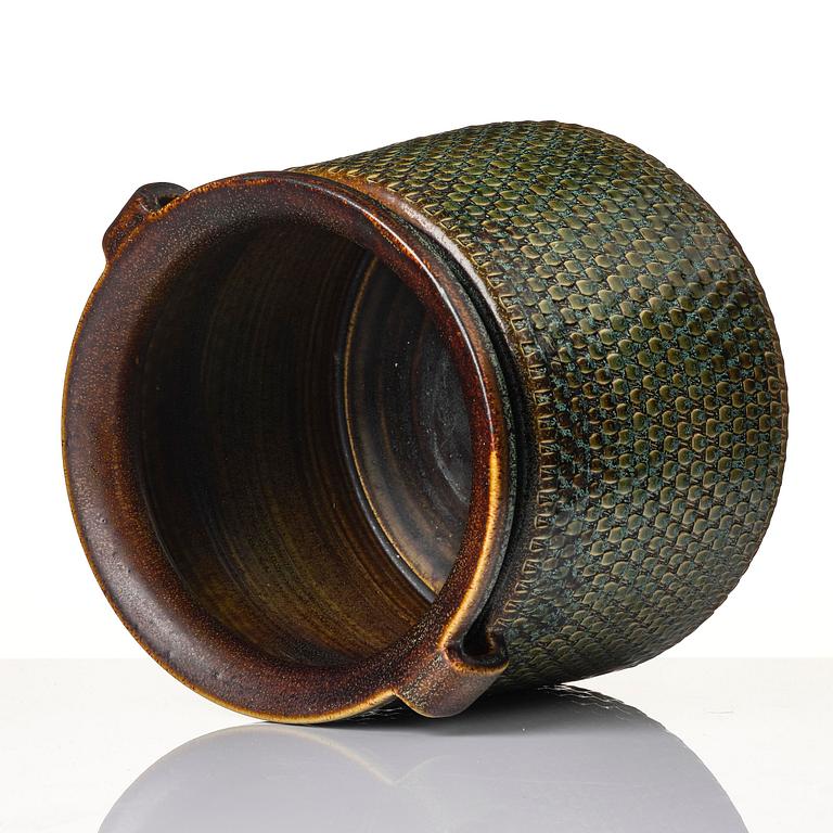 Stig Lindberg, a stoneware urn, Gustavsberg Studio 1967.