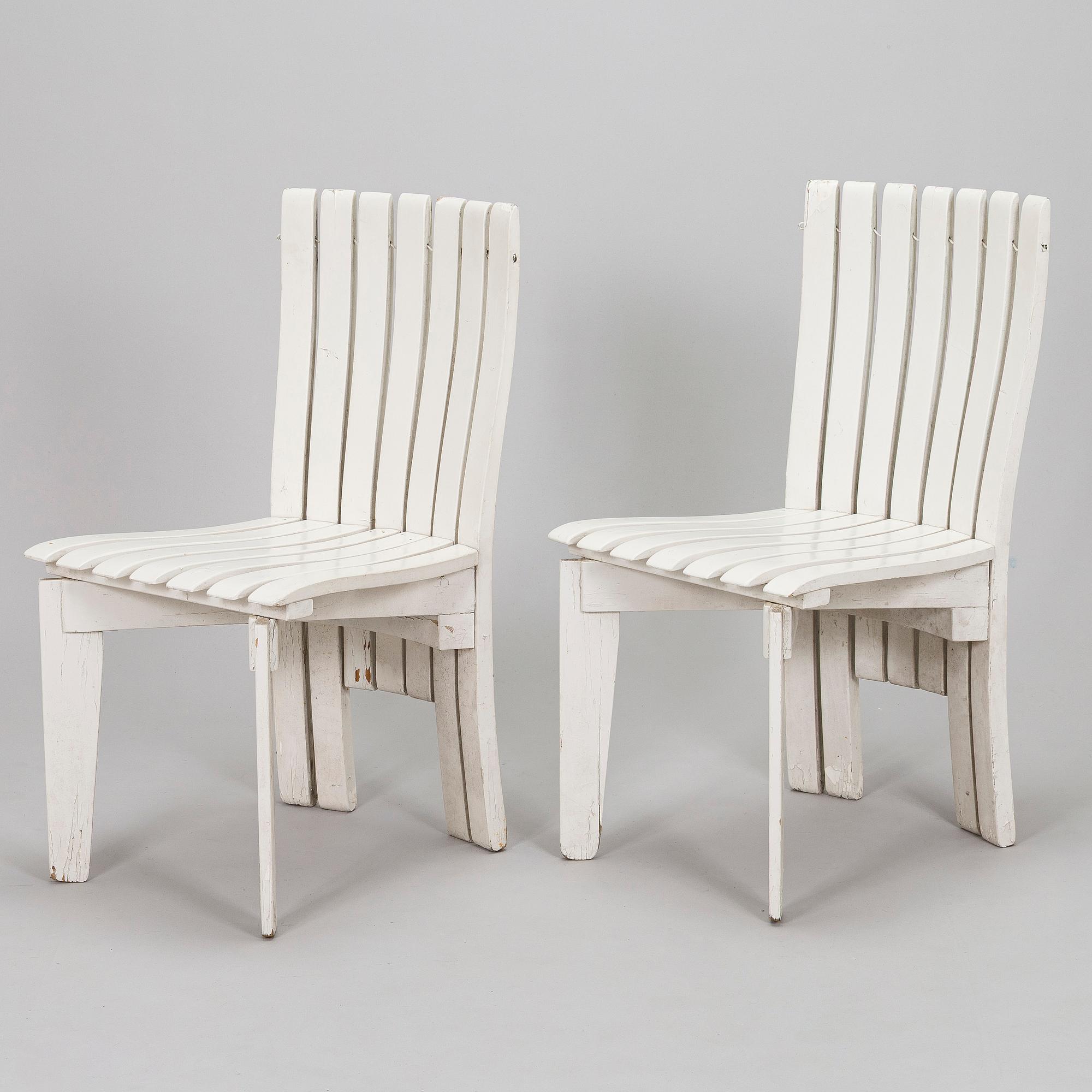 Alvar & Aino Aalto, Tuoleja, 4 kpl, Aurinko-sarja. 1960/70-luku.