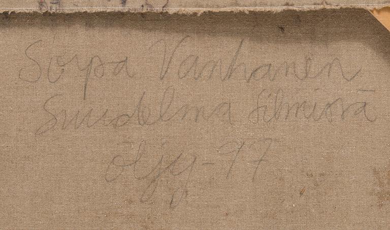 Sirpa Vanhanen, olja på duk, a tergo signerad och daterad -97.