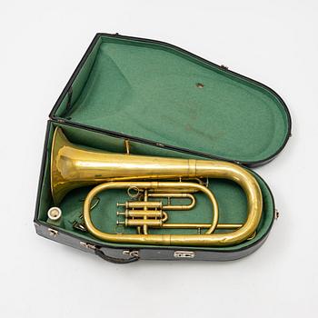 A Baritone horn, Sandner & Leistner, 20th Century.