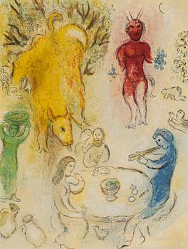 Marc Chagall, lithograph in colours, 1961.