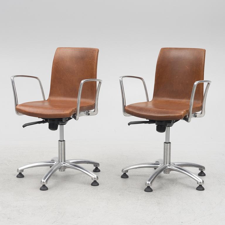 Jorge Pensi, a pair of "Gorka" swivel chairs, Akaba, Spain.