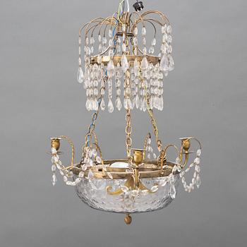 A chandelier, early 20th Century.