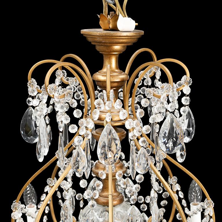 A chandelier, late 20th century.