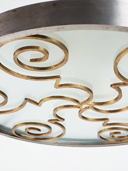 Lars Holmström, a Swedish Grace chandelier, Arvika Sweden 1920-30's.