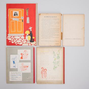 BÖCKER, 3+2 st, Tove Jansson och Lennart Hellsing, Helsingfors och Stockholm 1945-1952.