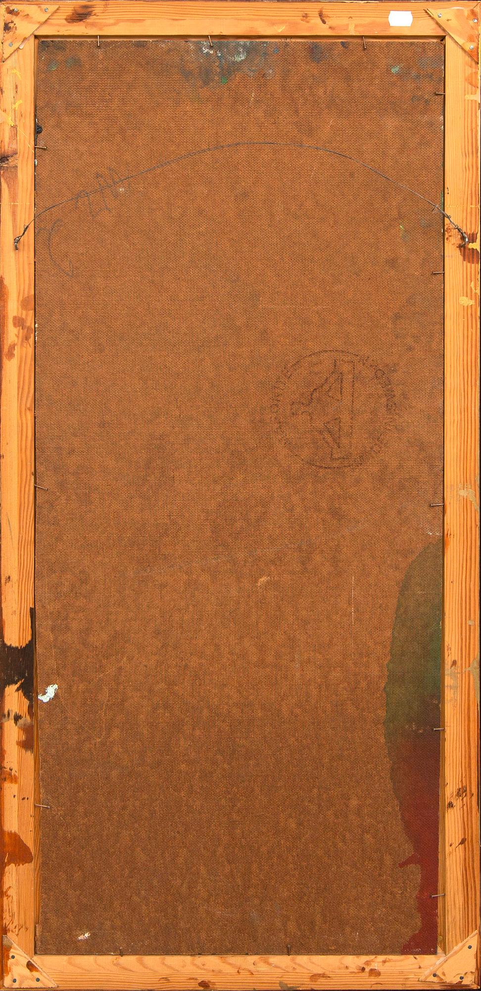 Gunnar Jonn, an unsigned oil on board.