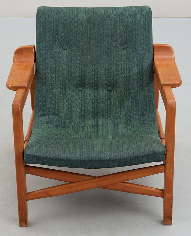 TOVE & EDVARD KINDT-LARSEN, "Fireplace Chair/ Kaminstolen", Gustav Berthelsen & Co, Danmark 1950-tal.