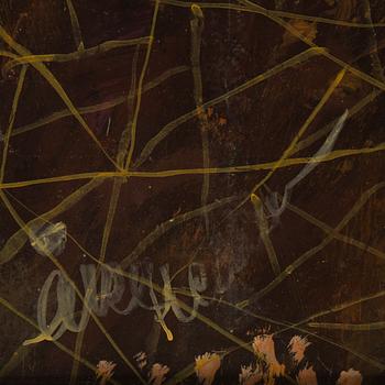 Åke Hedman, mixed media/collage, signed.