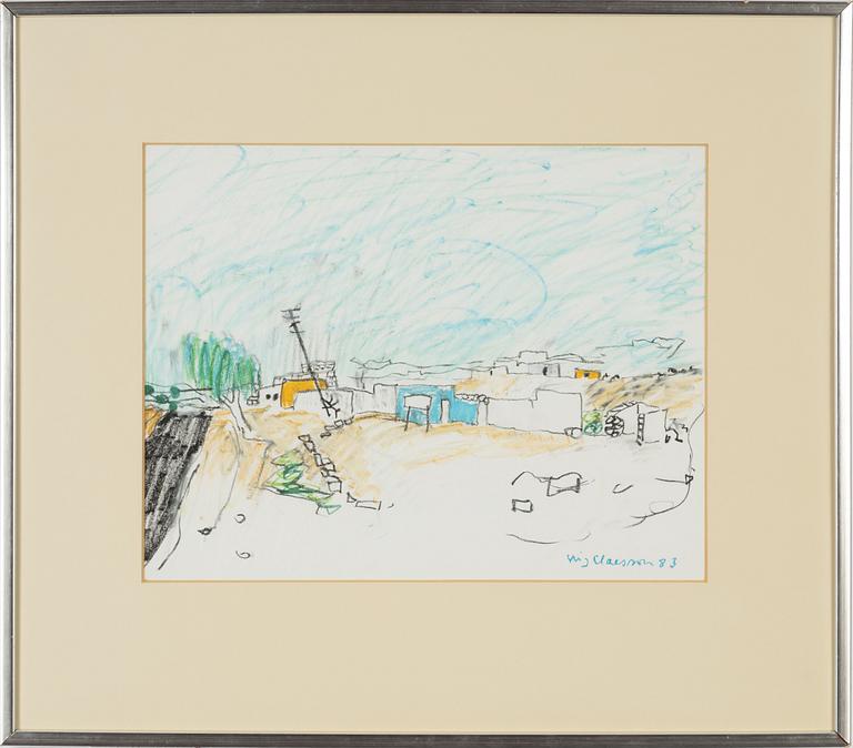 Stig Claesson, pastel, signed and dated -83.
