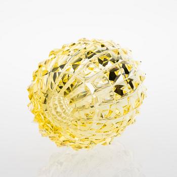 AIMO OKKOLIN, VAS. Ananas. Sign. Aimo Okkolin Riihimäen Lasi Oy.