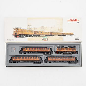 Märklin, tågset, modell nr 2870, spår H0, i låda.