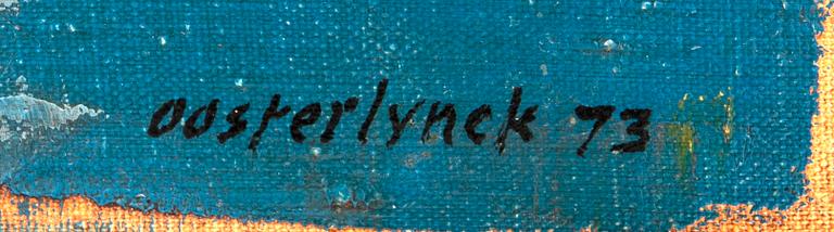 A signed and dated 1973 oil on canvas by Jean Émile Oosterlynck.
