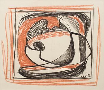 LARS ENGLUND, Chalk drawing, signed and dated -51.