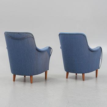 Carl Malmsten, a pair of 'Samsas' armchairs, second half of the 20th Century.