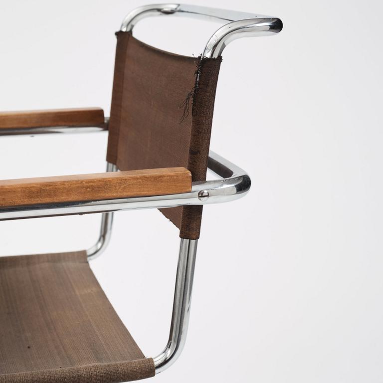 Marcel Breuer, armlänstol, modell "B34", Thonet, ca 1929-30.