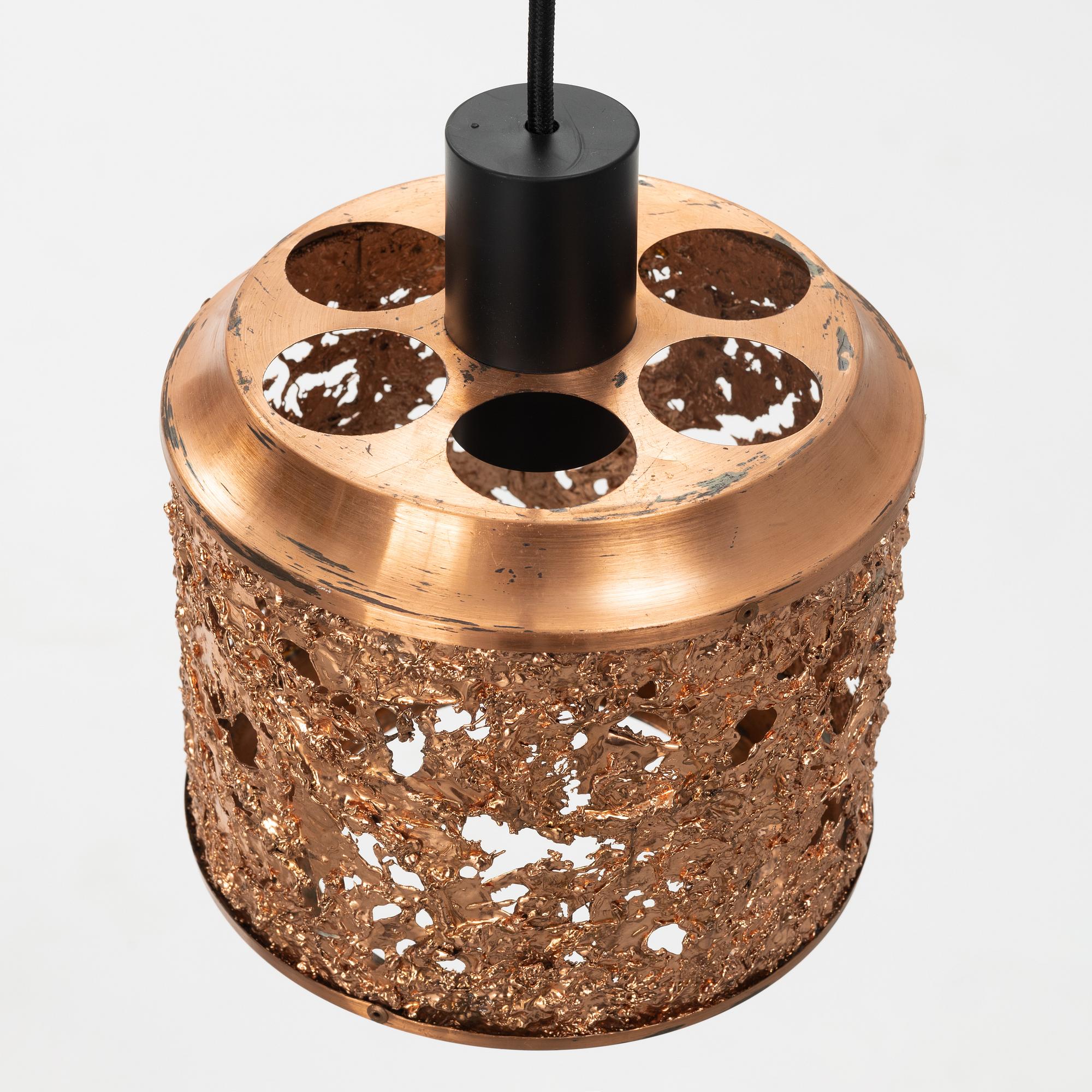 Tukiainen Aimo Ossi Kalevi, a ceiling light, Oy Moonlight Ltd, Finland 1970s.