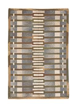 Margareta Grandin-Nettles, a carpet, flat weave, ca 249 x 167 cm, signed GLH MG.