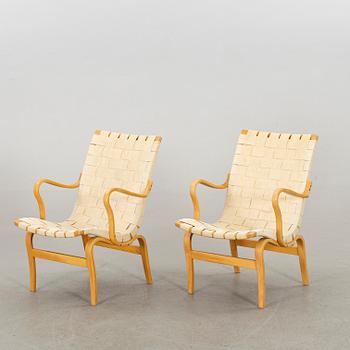 BRUNO MATHSSON, a pair of easy chairs for DUX.