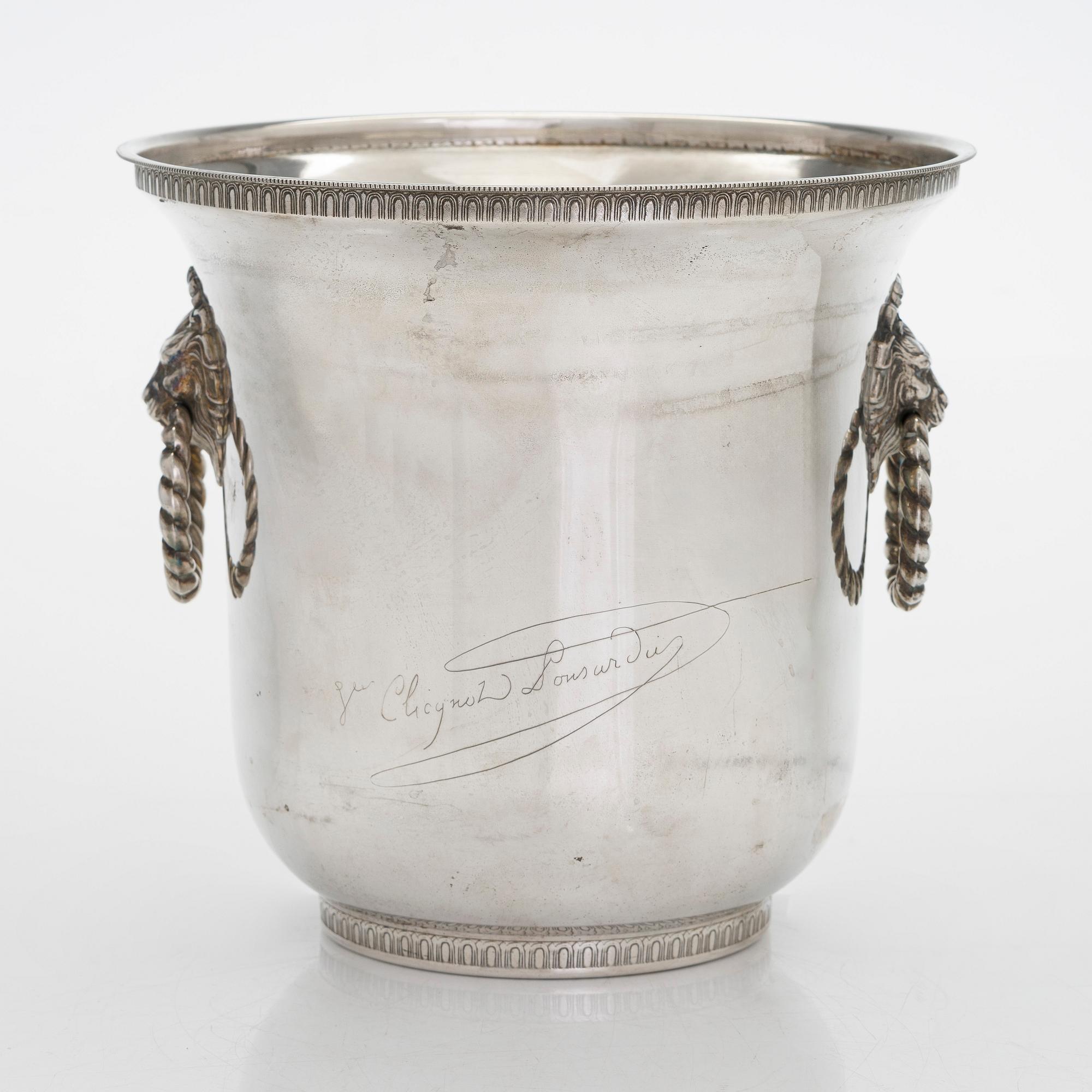 A Veuve Clicquot Ponsardin champagne cooler.
