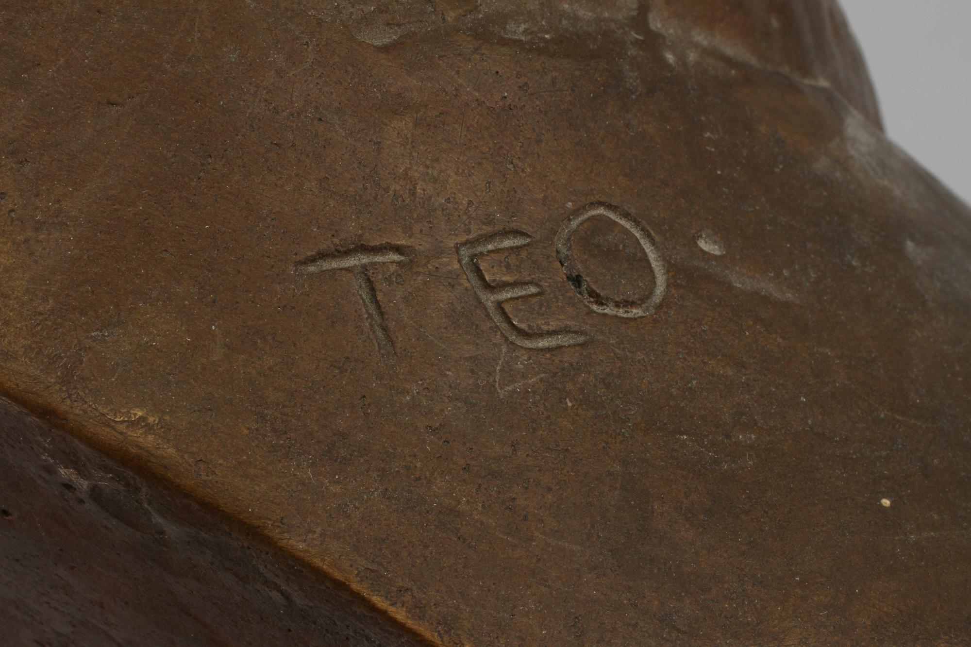 STEN TEODORSSON, brons, signerad.