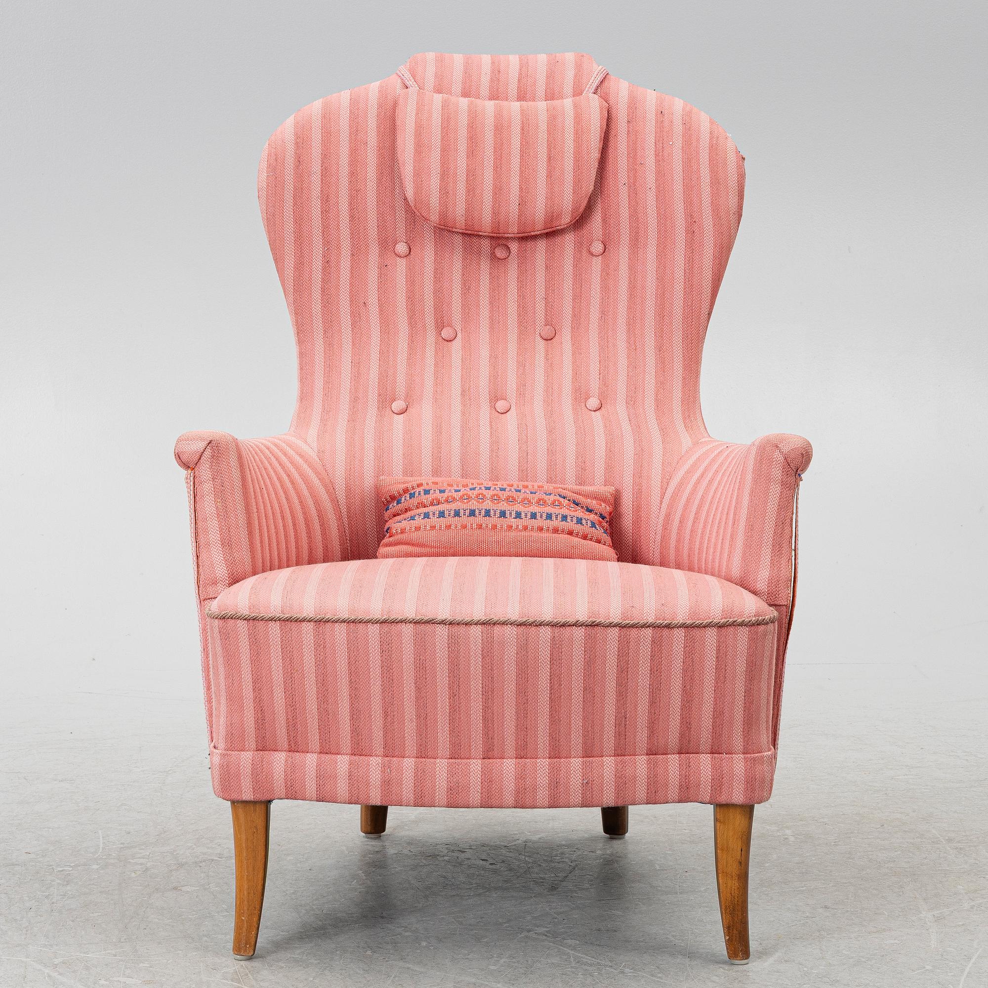 Carl Malmsten, armchair, "Farmor", second half of the 20th century.