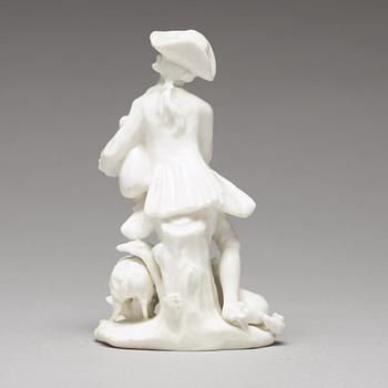 FIGURIN, mjukt porslin. Marieberg, 1700-tal.