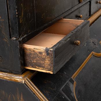 A writing cabinet, Norway, 18th/19th Century.