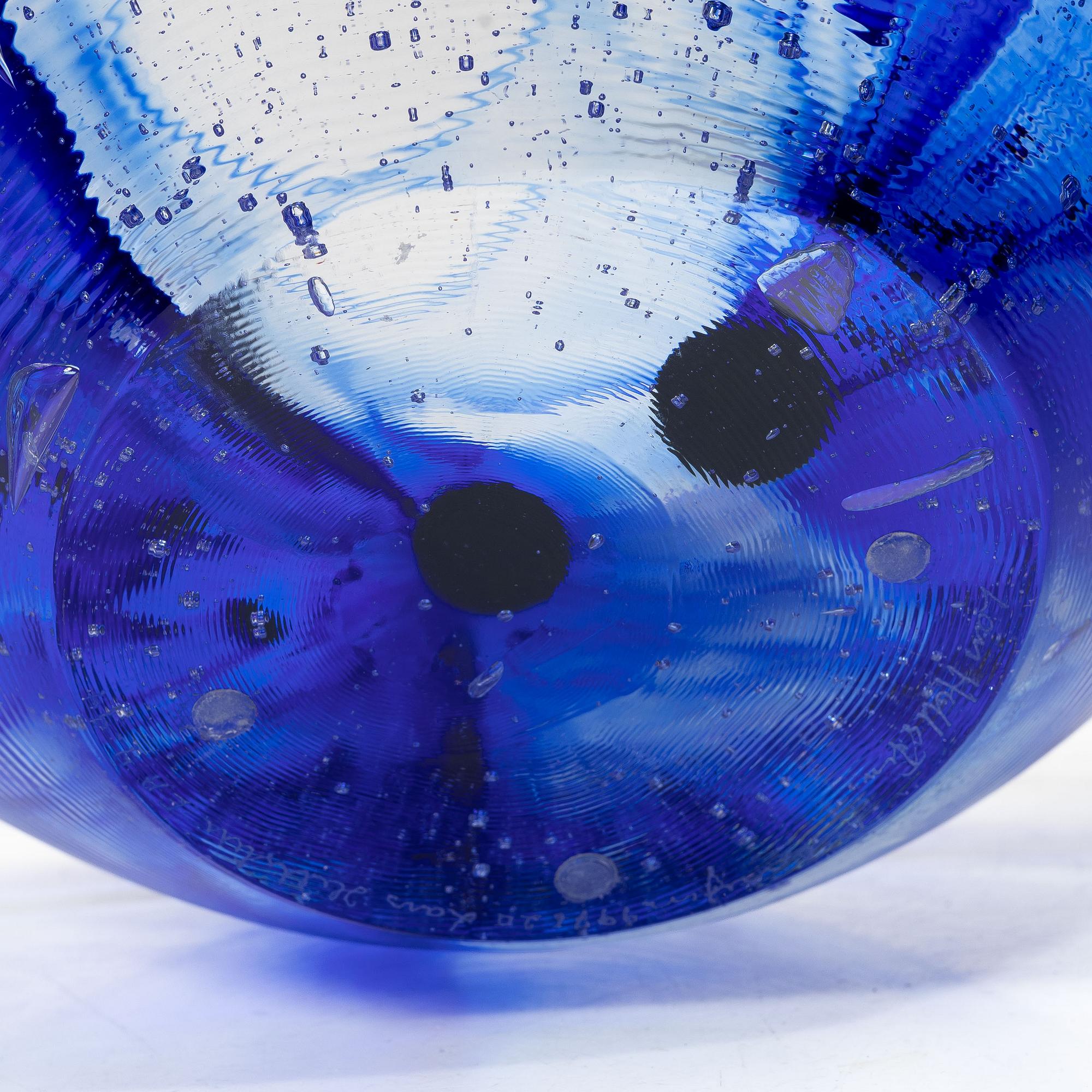 Lars Hellsten, skål, glas, Orrefors 1994.