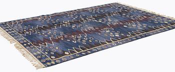 Barbro Nilsson, a carpet, 'Snäckorna' tapestry weave, approx. 273 x 193 cm, signed AB MMF BN.